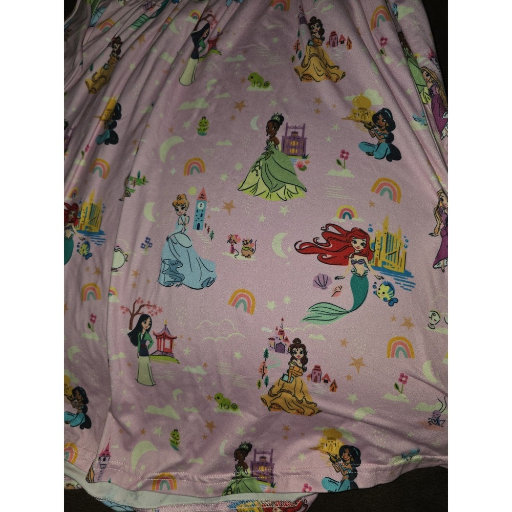 Patpat Disney princess ariel Cinderella Belle mulan tiana dress size 5 6 - Picture 3 of 4
